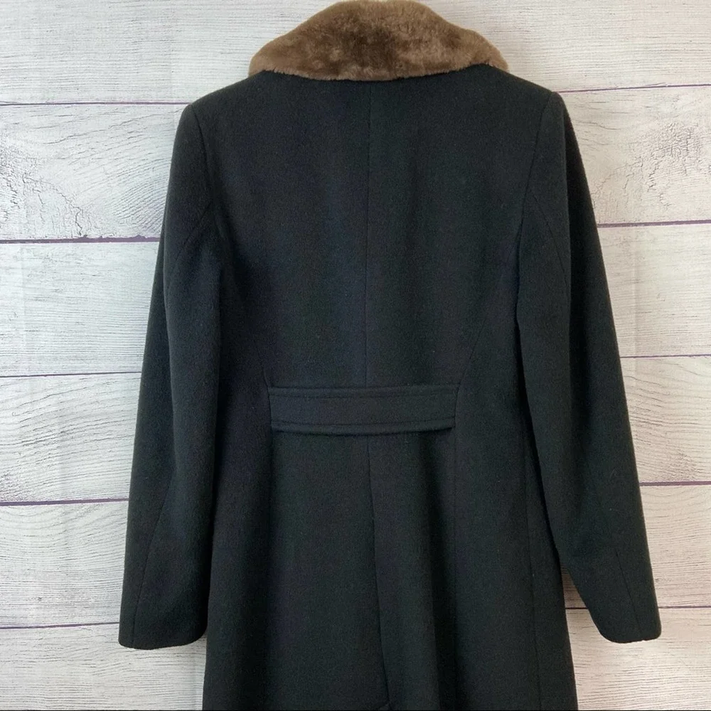 Vintage Isaac Mizrahi black wool trench coat - Picture 7 of 13